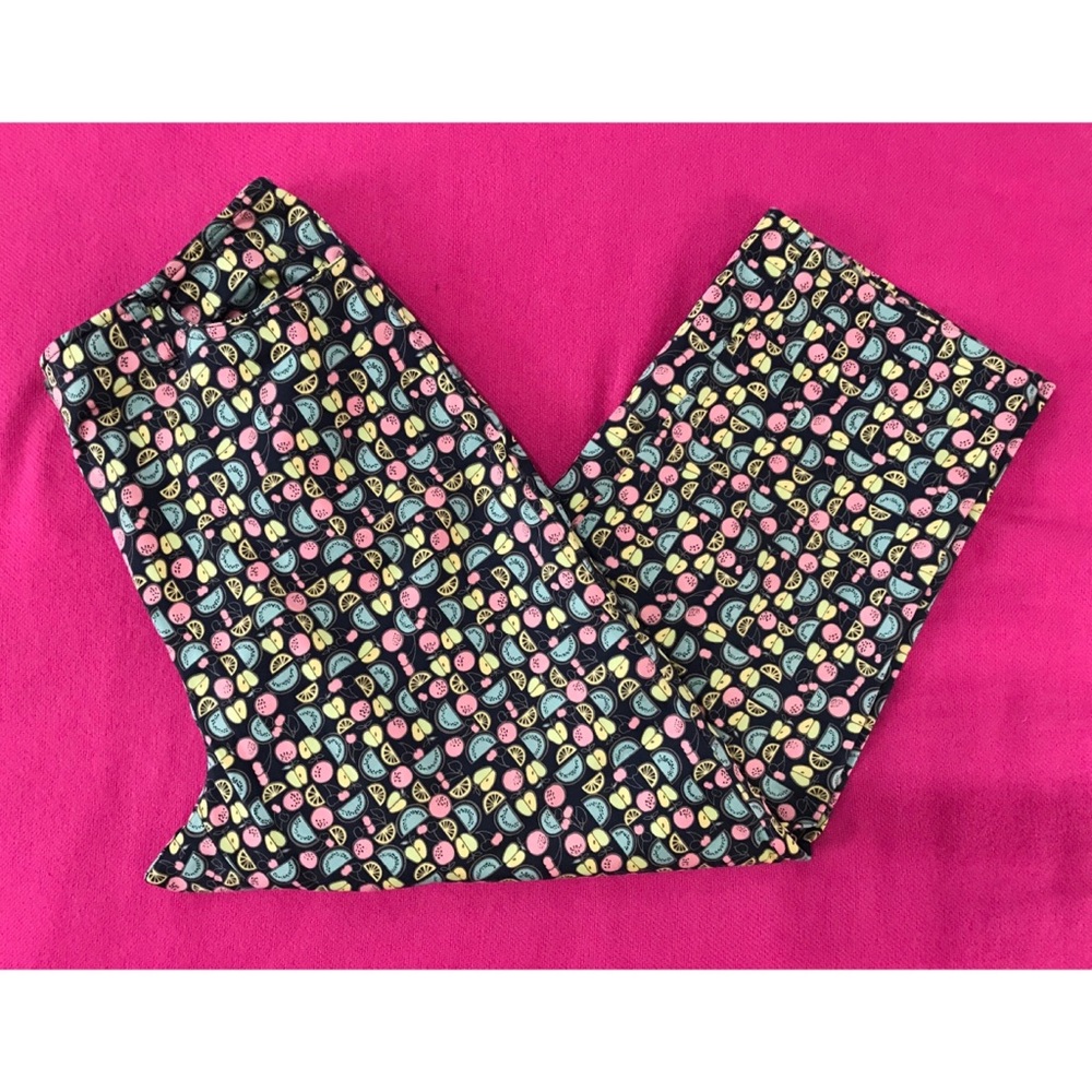 TALBOTS Stretch Print Capri Crop Pants - Picture 1 of 5